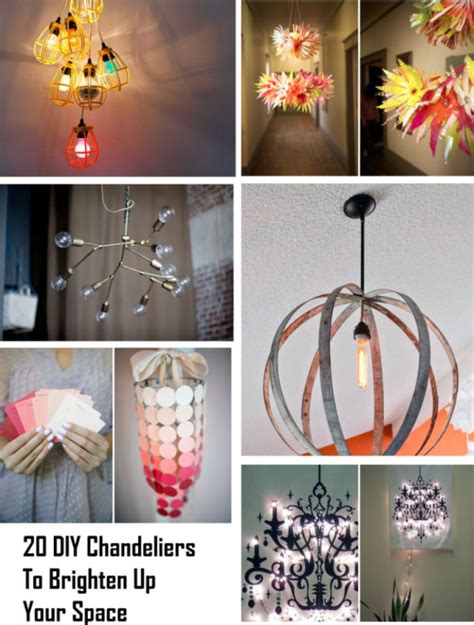 20 Diy Chandelier Ideas To Brighten Up Your Space Diy Chandelier Diy