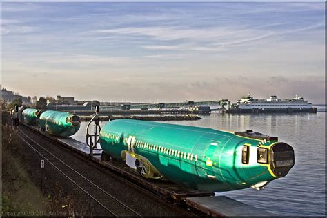 Bnsf J Train With 5 Boeing 737 Fuselages At Edmonds Wa Flickr