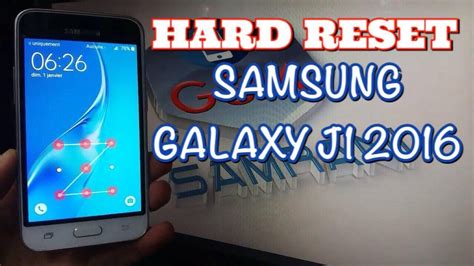 Hard Reset Samsung Galaxy J1 2016 Remove Lock Screen Pin Pattern