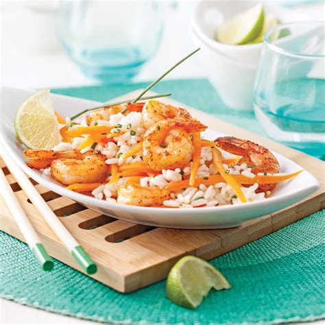 Salade Repas Aux Crevettes Riz Et Lait De Coco Je Cuisine Recipe
