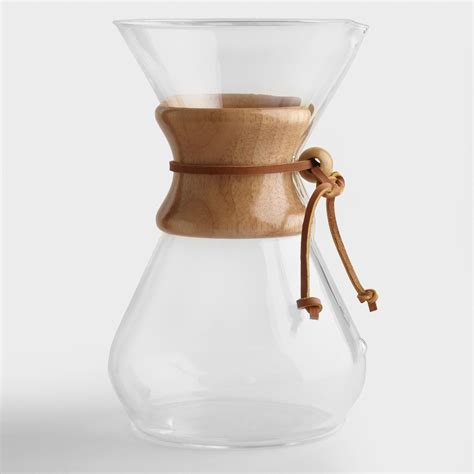 Chemex 8 Cup Glass Pour Over Coffee Maker Natural By World Market In