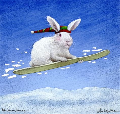 The Snow Bunny Painting By Will Bullas
