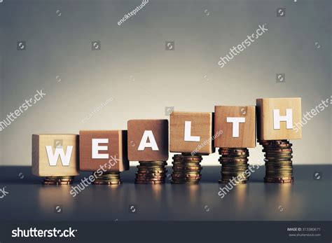 Wealth Text Written On Wooden Block Stock Photo 313380671 Shutterstock
