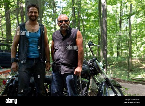 (Left to right.) The real Sam Childers and Gerard Butler who plays Sam