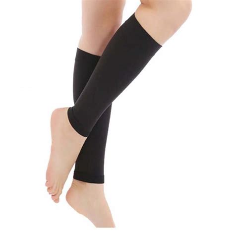 calf compression sleeve women 1 pair footless compression socks stockings for calf support