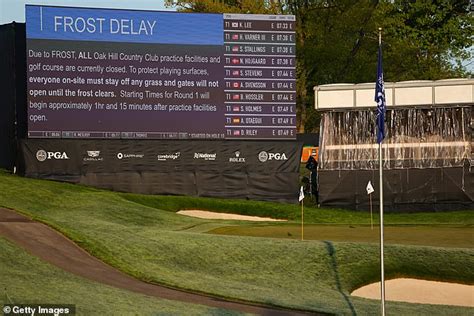 Breaking News Start Of The Us Pga Championship Is Delayed By Nearly