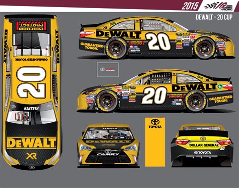 Paint schemes for the no. dewalt racing | Dollar General | Racing, Nascar sprint cup ...