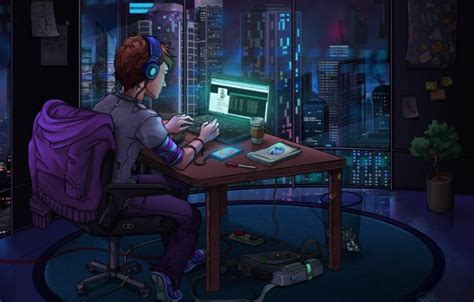 Wallpaper Anime Computer Brunette Hacker Young Haruhi Suzumiya
