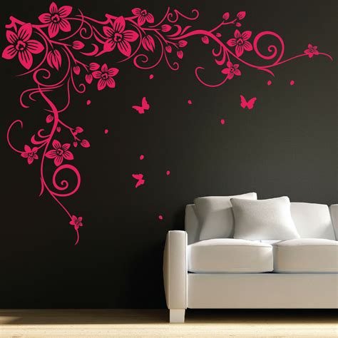 Shop for flower wall art from the world's greatest living artists. Butterfly Vine Flower Wall Art Stickers, Decals 031 | eBay