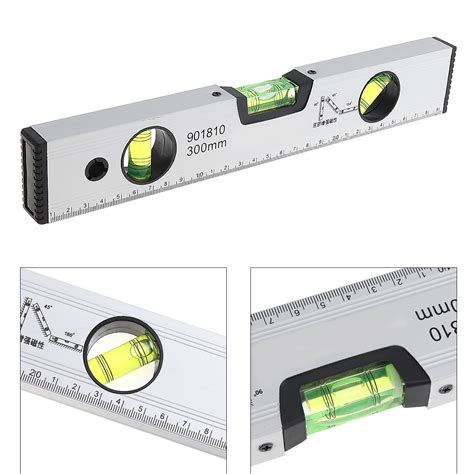 300mm Precision Magnetic Aluminum Alloy Level Ruler with Blister Design