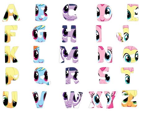My Little Pony Alphabet Free Download Fiesta Del Poni Abecedario