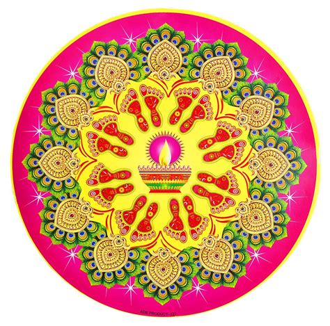 Colorful Sticker Rangoli