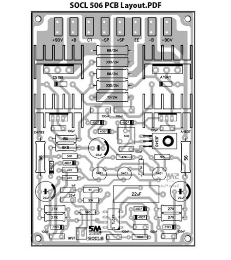 This is what i need. Power Amplifier SOCL506 Driver PCB Layout (Dengan gambar ...