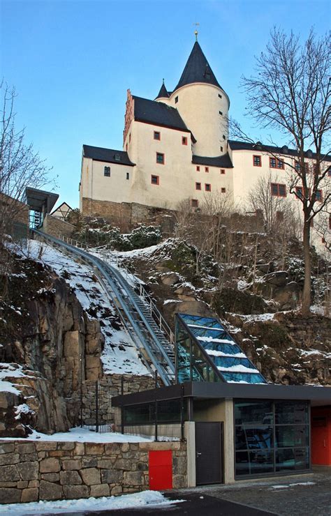 Der Aufzug Zum Schloss Schloss Schwarzenberg Im Erzgebirge Flickr