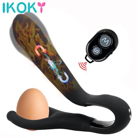 IKOKY Butt Plug Anus Stimulation Vibrators Anal Plug Vibrator Heating Prostate Massager Sex Toys