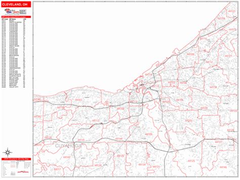 Cleveland Ohio Zip Code Map