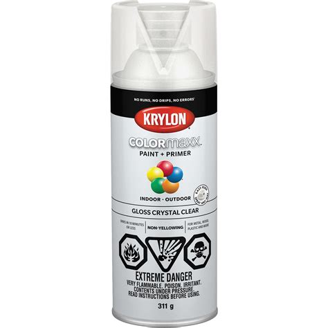 Krylon Industrial Peinture En Aérosol Colormaxx Transparent Brillant