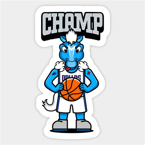 Champ The Horse Dallas Mavericks Mascot Sticker Teepublic