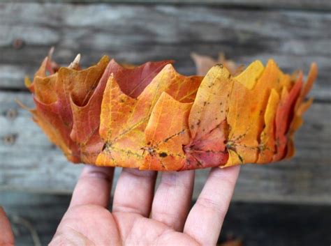 How To Make An Autumn Leaf Crown Sturdy For Common Things Leaf
