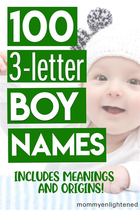 100 Three Letter Boy Names Includes Meanings And Origins Christian
