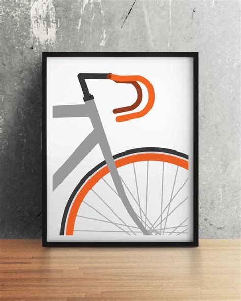 Bike Poster Bicycle Art Modern Bicycle Print Bike Love Etsy Bicycle