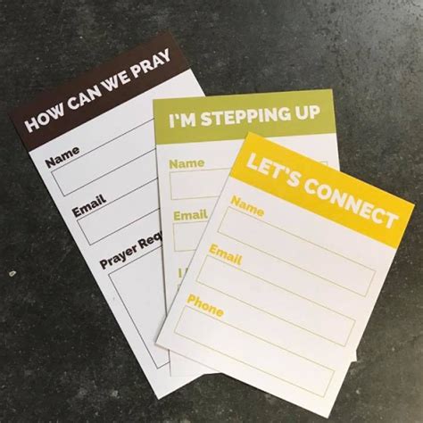 6 Church Connection Card Examples And Templates Download