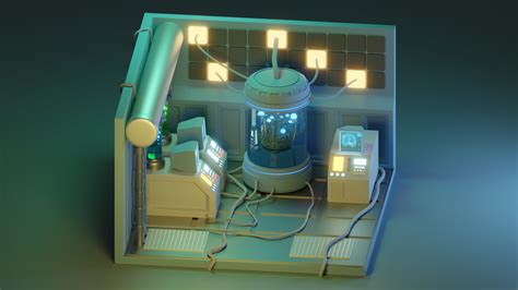 Ottto3ds Illustration Of A Secret Laboratory