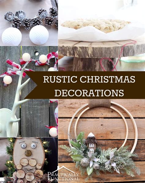 10 Diy Rustic Christmas Decorations Practically Functional