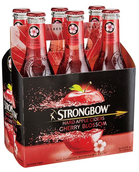 Strongbow Hard Apple Ciders Cherry Blossom 112 Oz Bottles Shop Hard