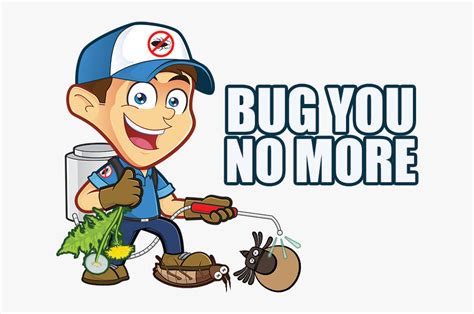 Seattle pest control offering guaranteed pest control solutions. Bug You No More Man - Pest Control Mascot Logo , Free ...