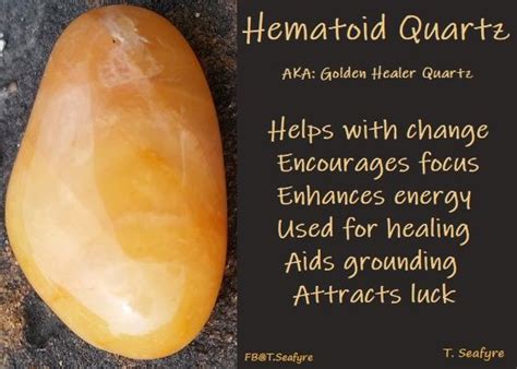 Golden healer quartz activates healing on a physical and spiritual level. Golden Healer Quartz AKA: Apricot Quartz, Hematoid Quartz ...