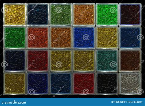 Colored Glass Blocks Background Stock Photo Image 44963508