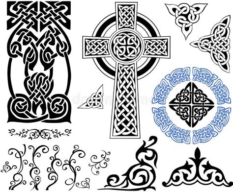 Celtic Patterns Stock Vector Illustration Of Background 12486103
