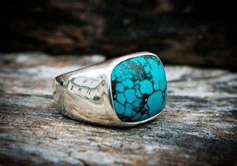 Turquoise Ring Turquoise Mens Ring Size By Naturalrockshop