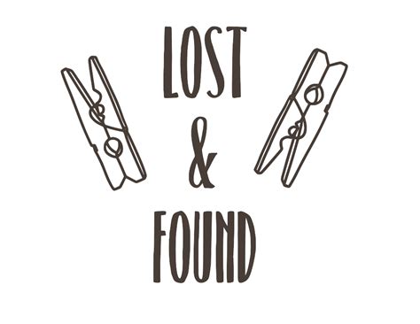 Lost And Found Svg Cutting File Free Download