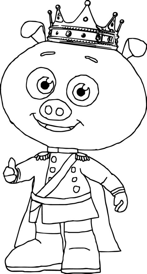 There are so many stories, mysteries and problems to solve at the book club. Prince Pig Super Why Coloring Page - Coloring Sheets