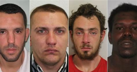 hounslow police warn public not to approach these four men who are on the run from prison get