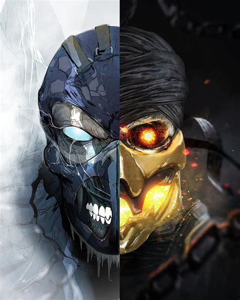 Sub Zero And Scorpion Mortal Kombat Juego De Pelea Mortal Kombat