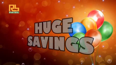 RB Patel's Birthday Bonanza Specials - YouTube