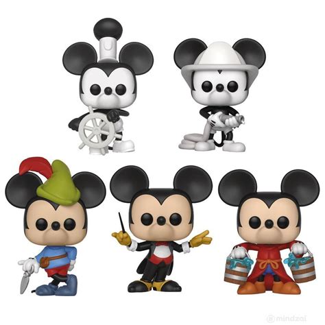 Disney Mickey 90th Anniversary Funko Pop Set Of 5 Disney Pop Funko
