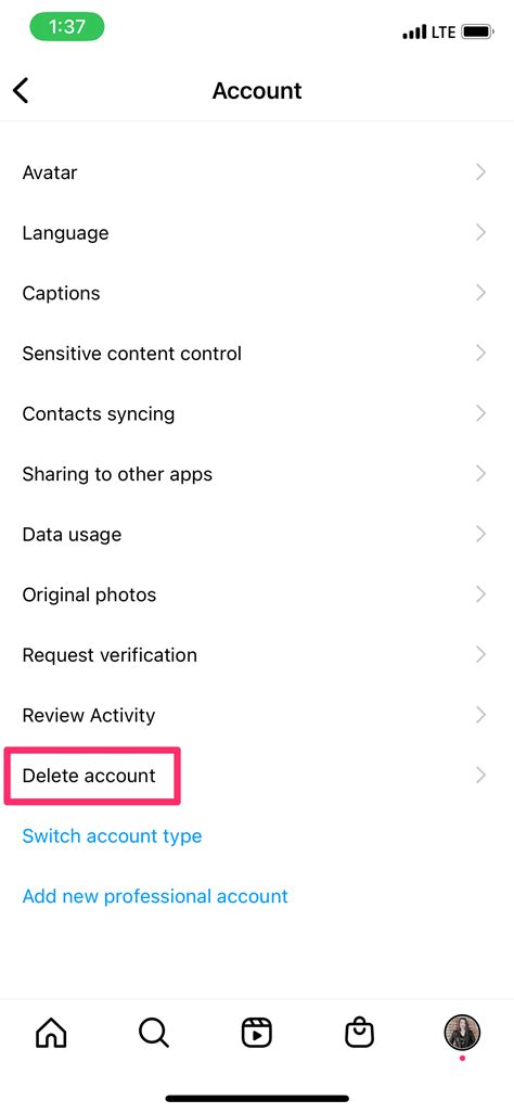 How To Delete Instagram Account Tip Or Tech
