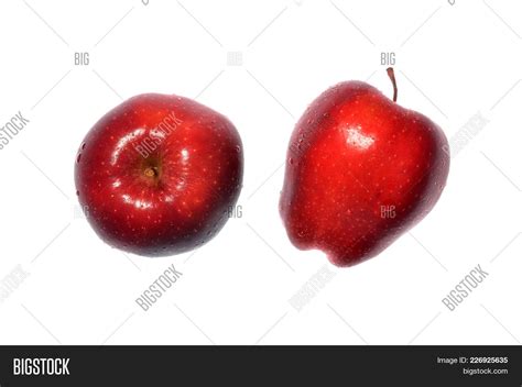 Isolate Red Apple Red Image And Photo Free Trial Bigstock