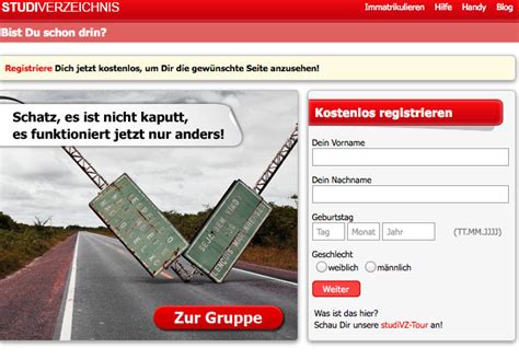 Ja, langsam erinnern wir uns alle wieder an die plattform in rot. „Wann stirbt StudiVZ?" - Das Ende eines Social Networks ...