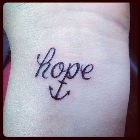 Hope Anchor Tattoo Hope Tattoo Tattoos Classy Tattoos