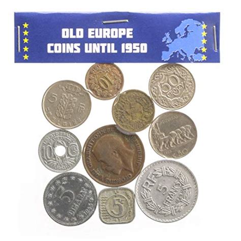 10 Coins From Old Europe Until 1950 Year Collectible Currency From 19