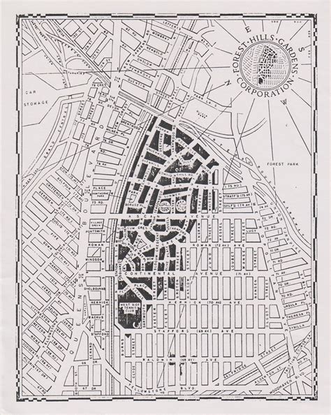 Forest Hills Map By Forest Hills Gardens Corporation Show