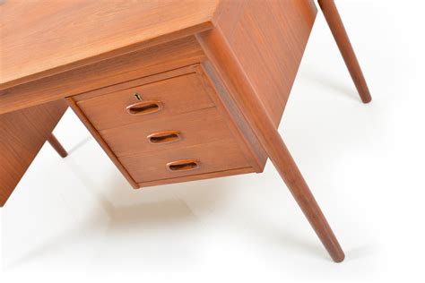 Mid Century Danish Desk In Teak Room Of Art