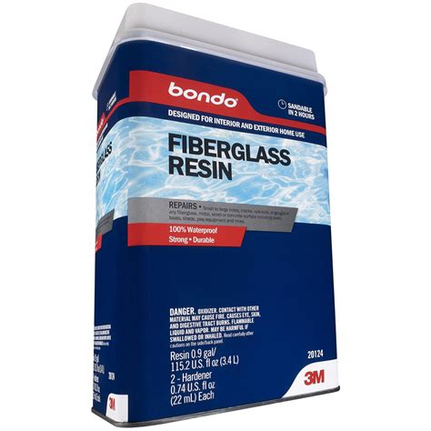 Bondo Home Fiberglass Resin, Designed for Interior and Exterior Home Use, 100% | eBay