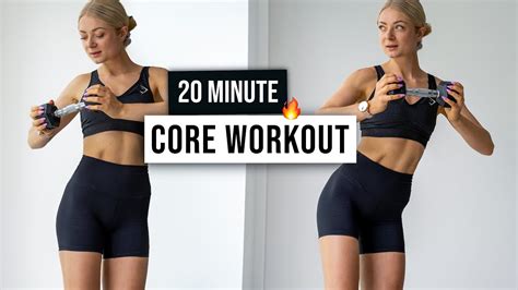 MIN TOTAL CORE ABS Workout With Weights Home Workout To Build A Strong Core YouTube