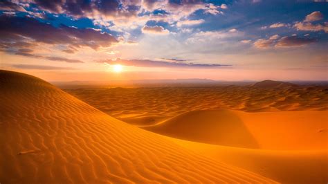 Sahara Desert Sunset Wallpapers Desktop Background High Quality